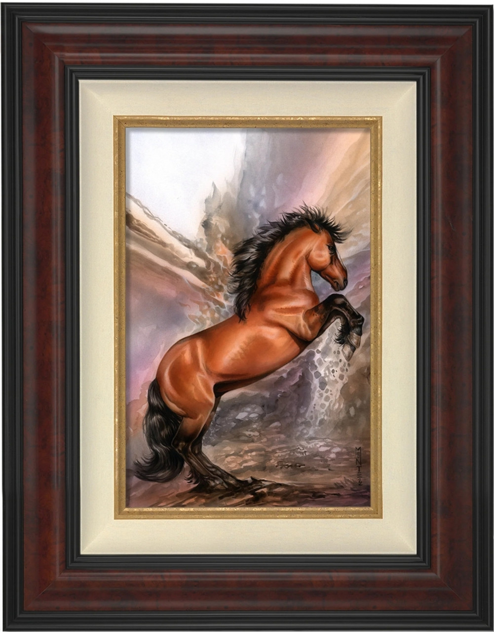Exalted Framed Original Canvas by Monte Moore