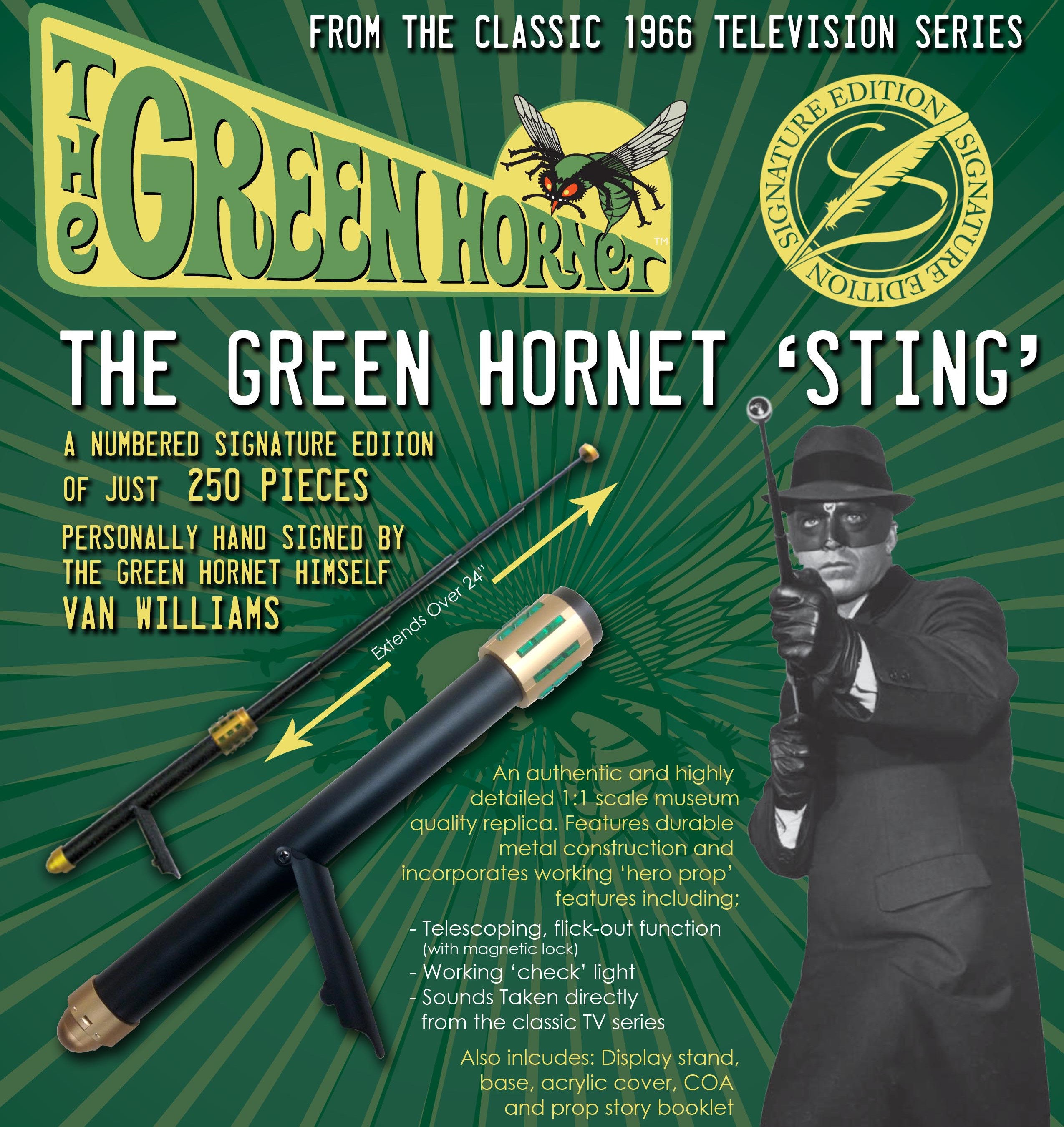 The Green Hornet - Hornet Sting Signature Edition Prop Replica