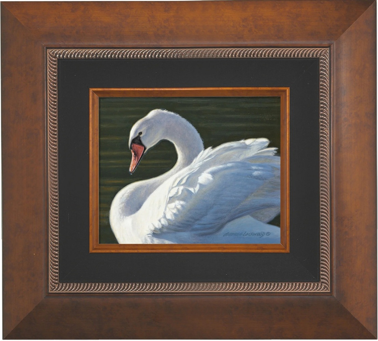 Aglow Framed Original Painting on Canvas by George Lockwood