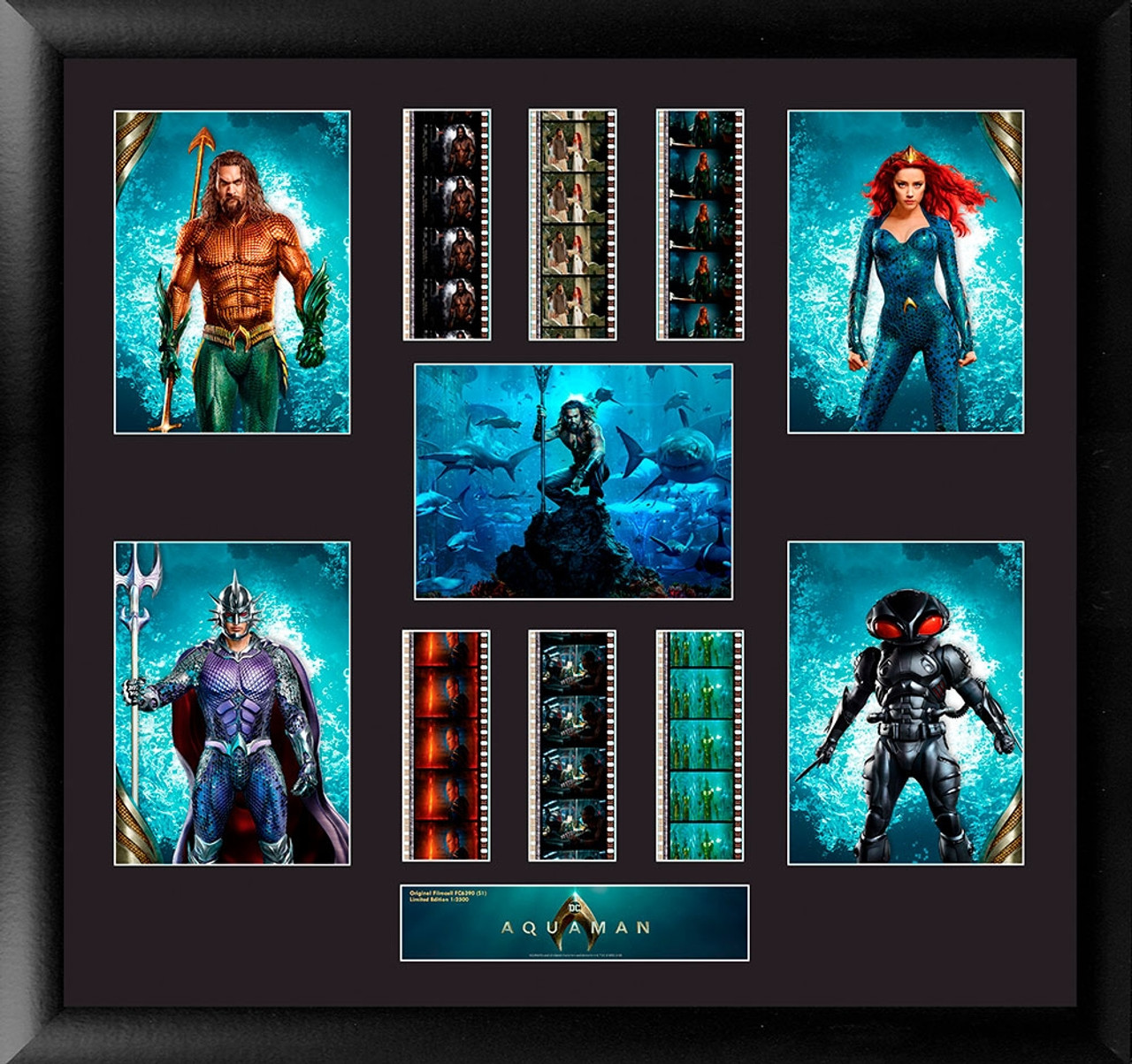 Aquaman Film Cell Montage Large Framed Display