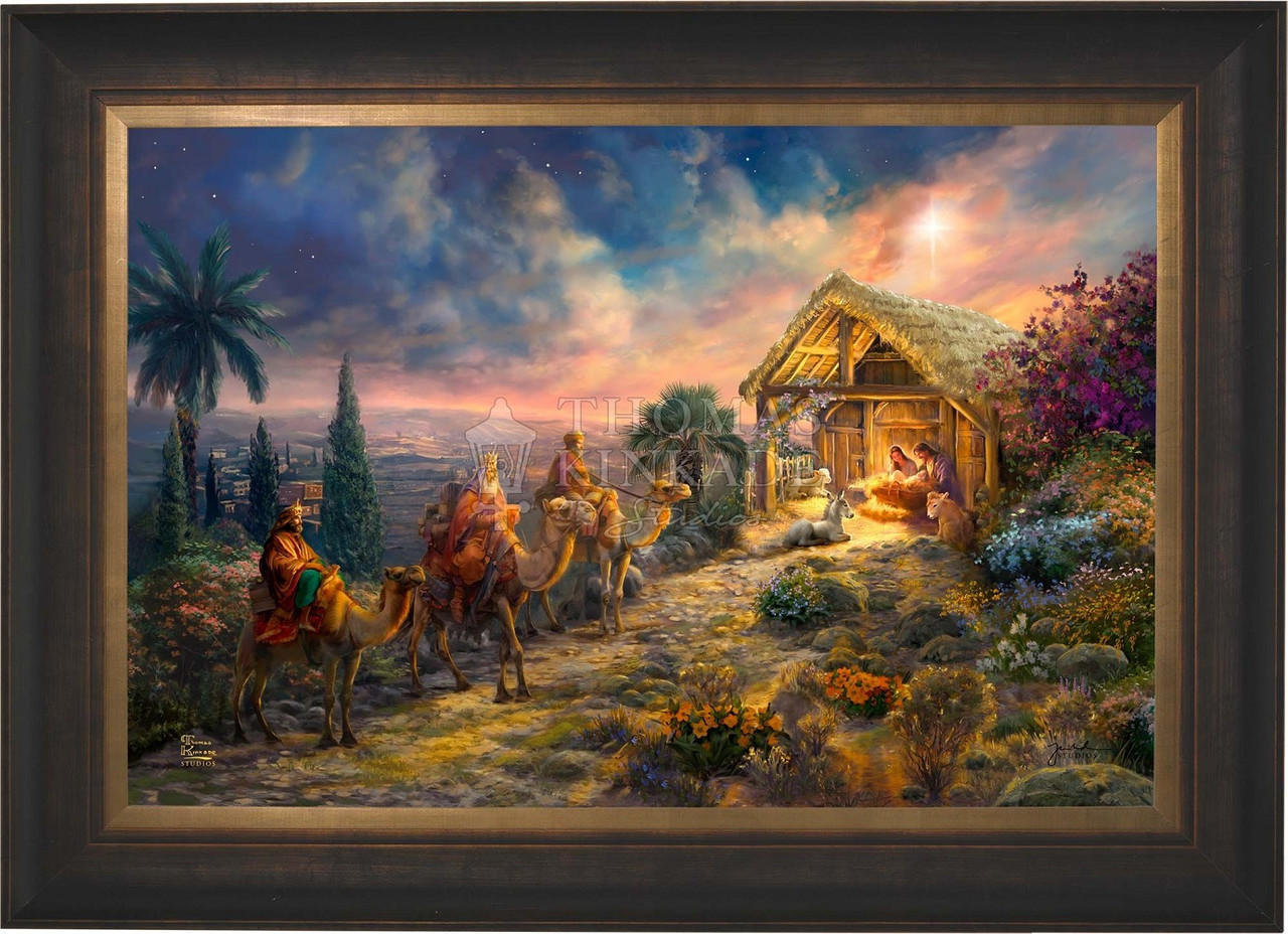 Away in the Manger Limited Edition Canvas by Thomas Kinkade Studios