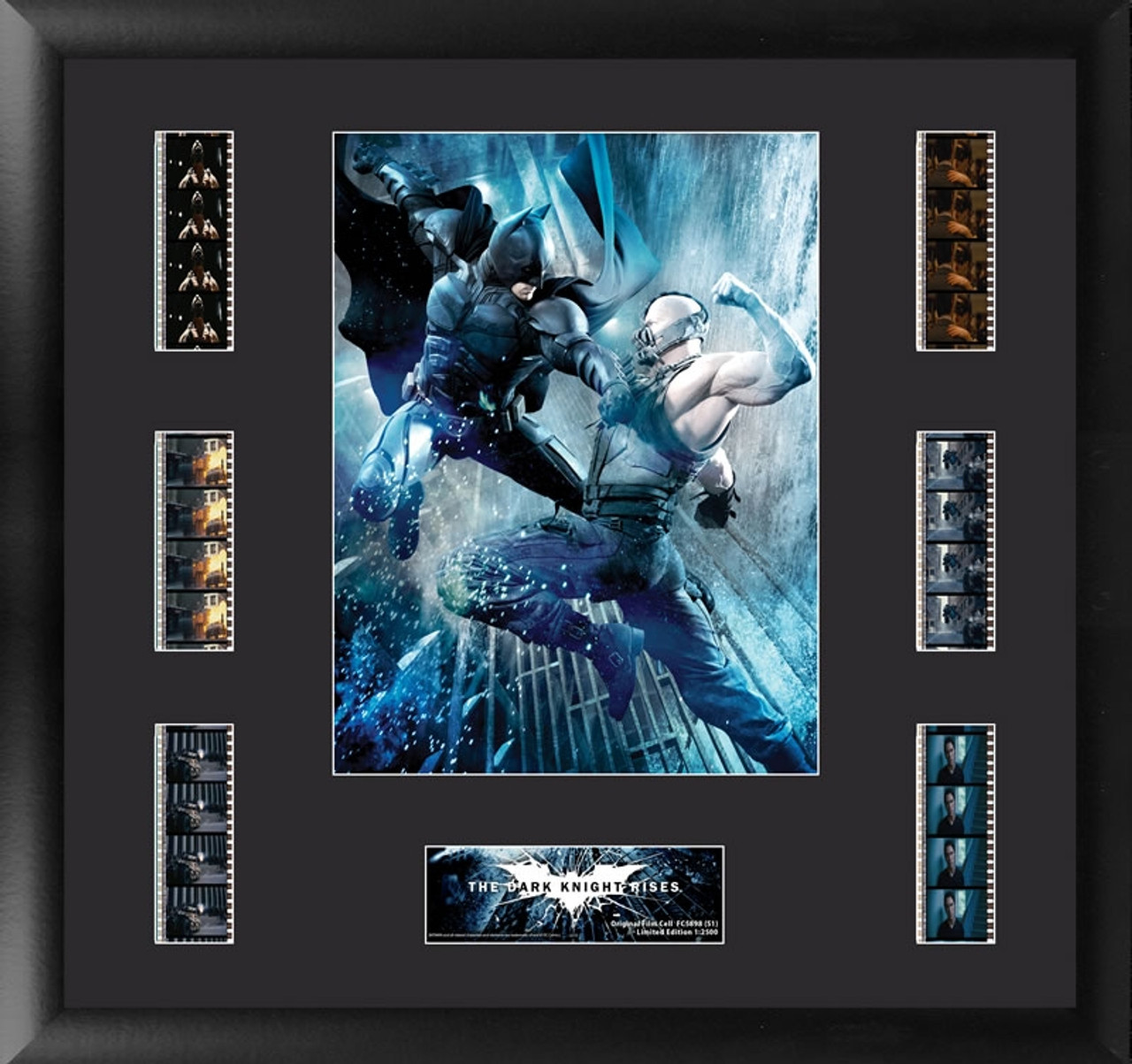 Batman The Dark Knight Rises Film Cell Montage Large Framed Batman vs Bane Display