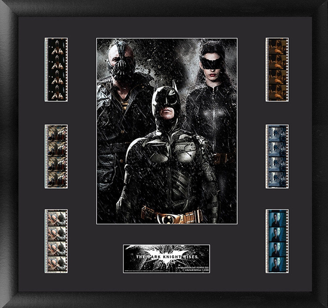 Batman The Dark Knight Rises Film Cell Montage Large Framed Character Trio Display