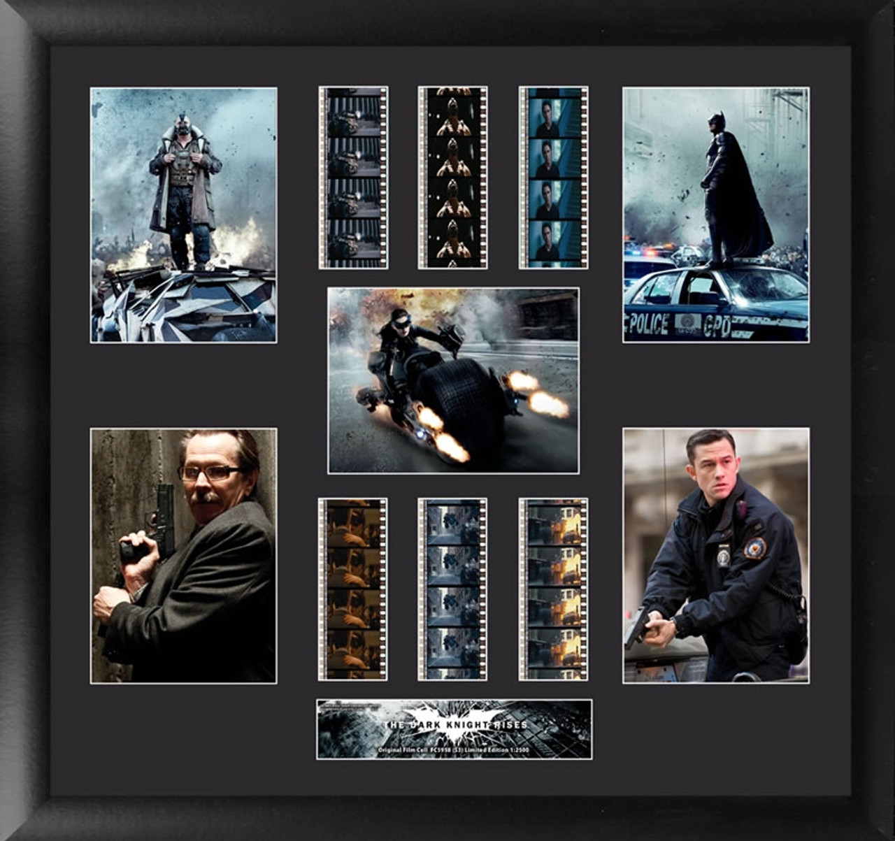 Batman The Dark Knight Rises Film Cell Montage Large Heroes and Villains Framed Display