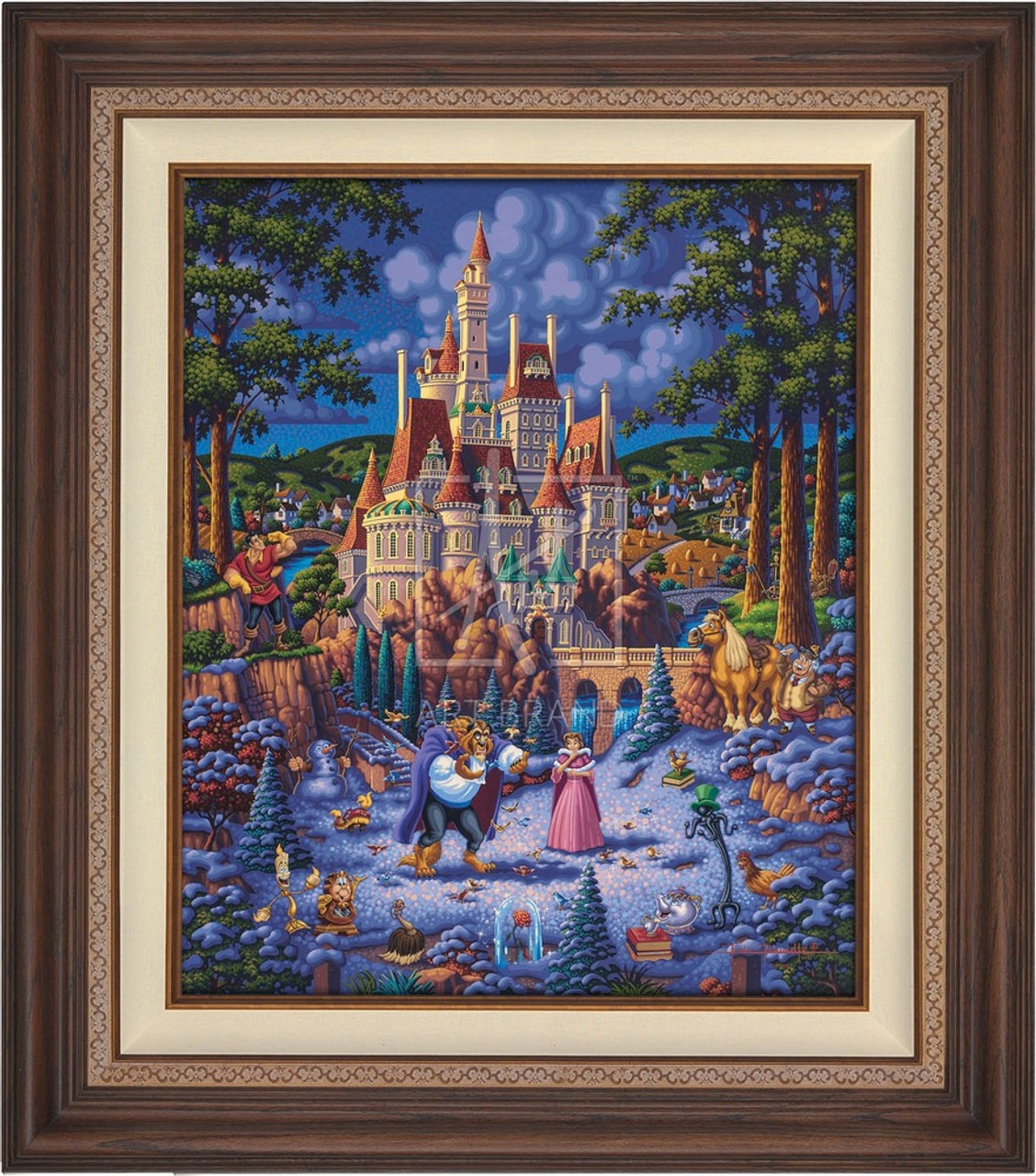 The Enchantment of Art: Eric Dowdle's Beauty and the Beast Finding Love Limited Edition Canvas