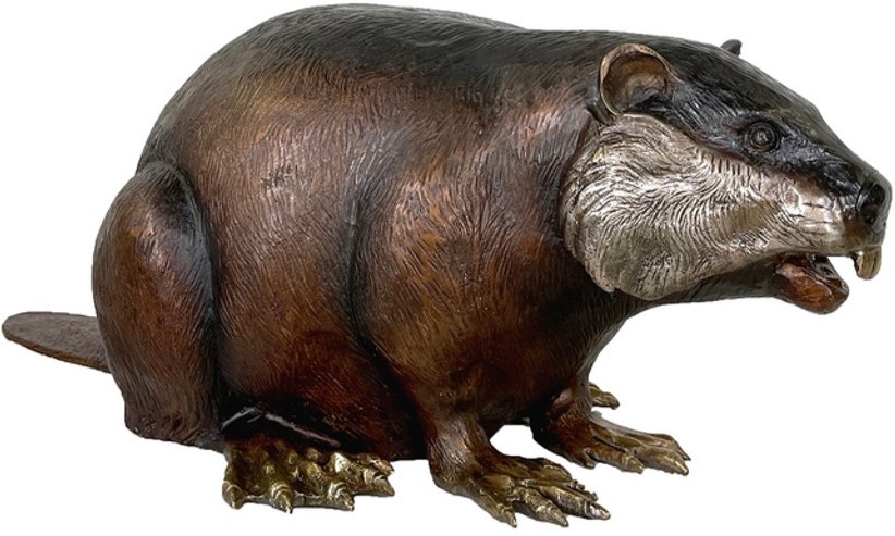 The Bronze Beaver Tabletop Sculpture