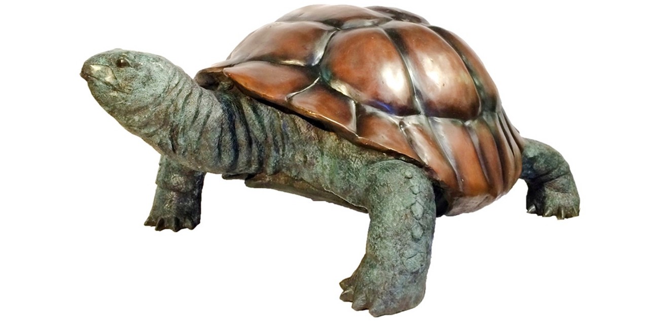 Bronze Medium Turtle Fountain Sculpture