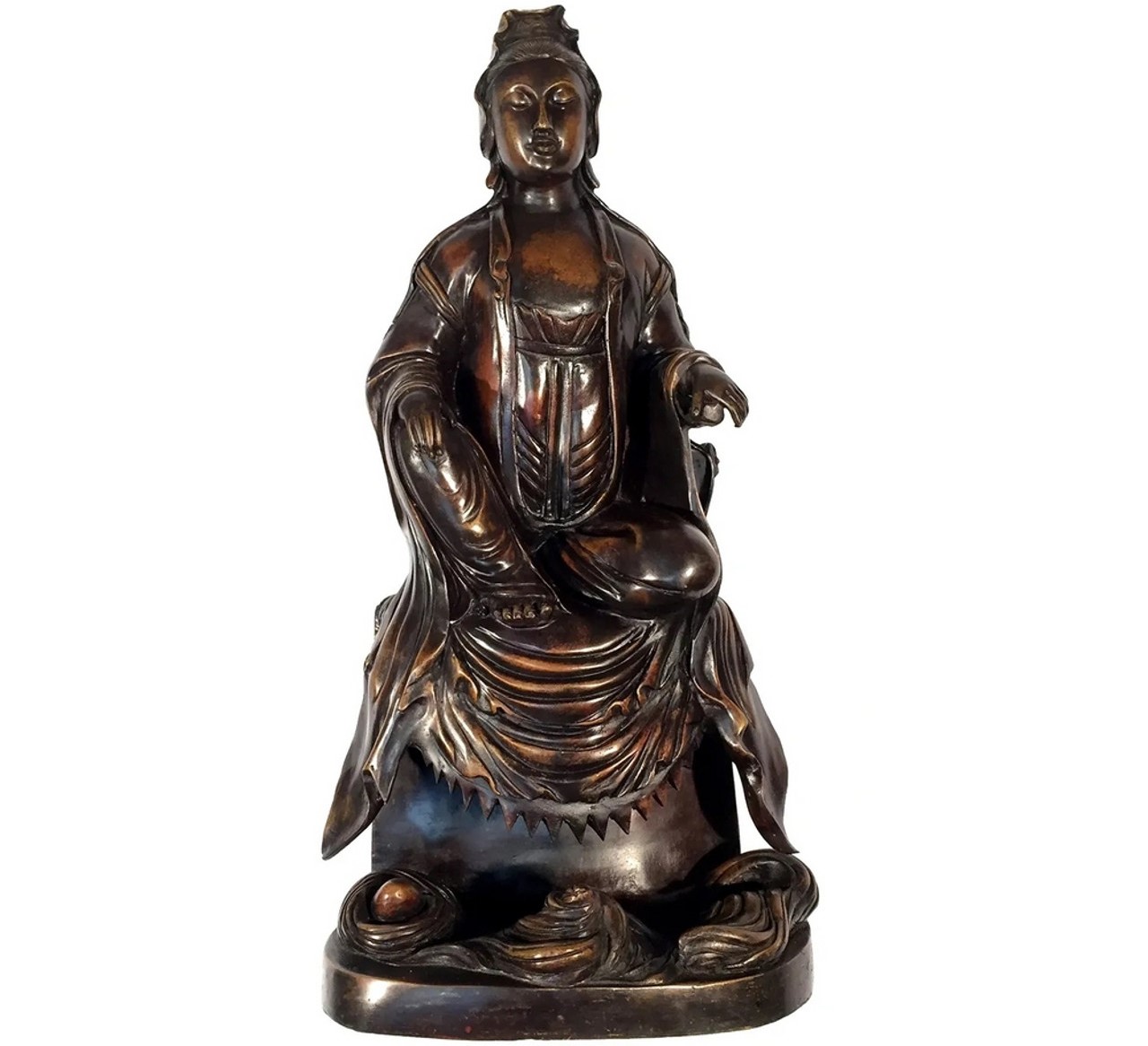 Embrace Timeless Elegance with the Bronze Tibetan Tabletop Sculpture