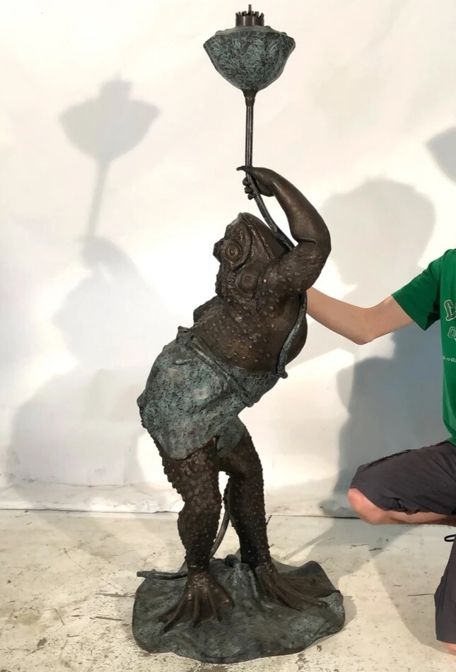 This delightful piece is cast using the traditional Lost Wax Bronze Casting method, ensuring pristine quality and vivid detail. 