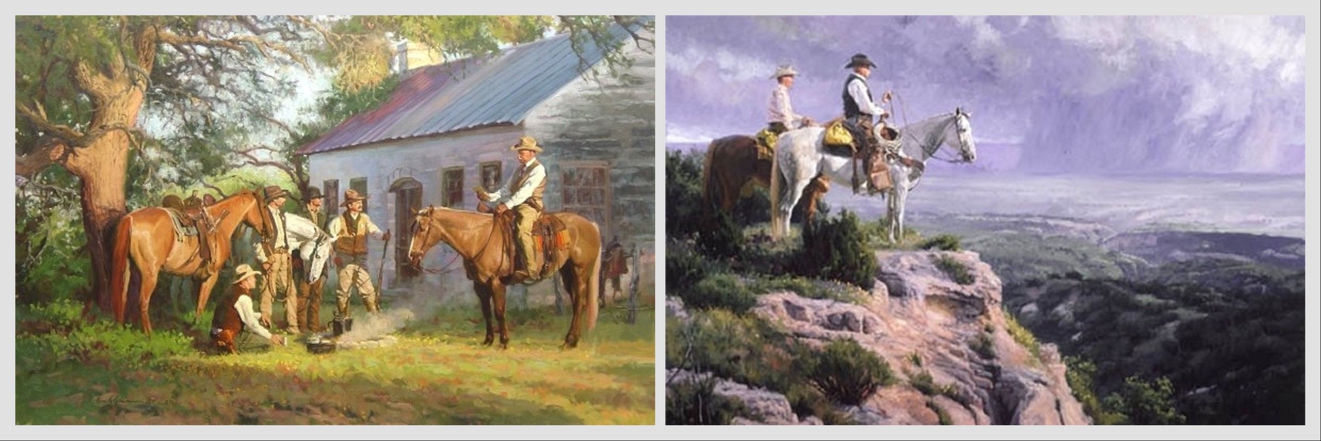 Artist Bruce Greene's Western Art Signed and Numbered Giclée Canvases