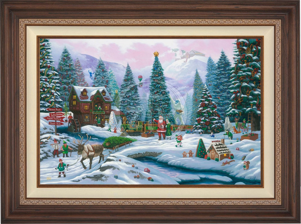 Christmas Tree Forest Limited Edition Canvas by Zac Kinkade