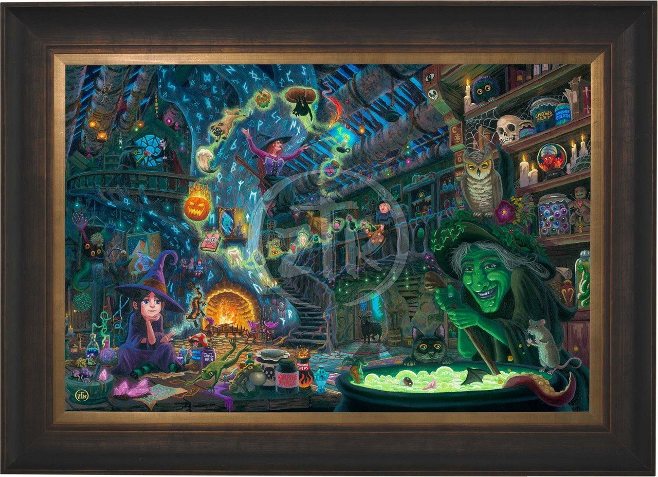 Celebrate Halloween with Coven Cottage Limited Edition Canvas By Zac Kinkade