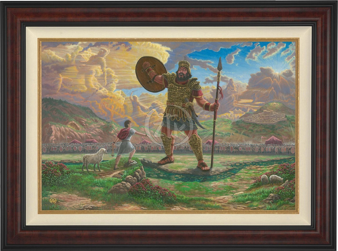 Experience one of the Bible’s most iconic moments with Zac Kinkade’s latest masterpiece, David and Goliath.