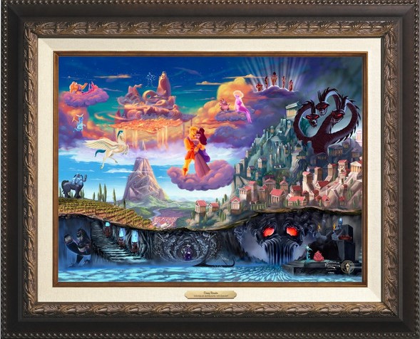 The Art of Storytelling  Disney's Hercules Canvas Classics By Thomas Kinkade Studios