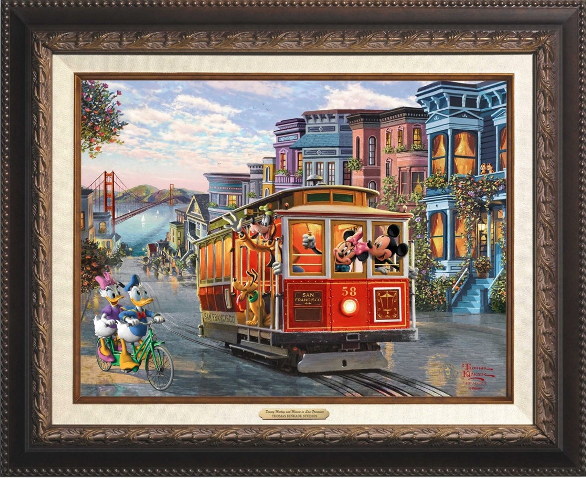 Passport to Adventure Series Disney Mickey and Minnie in San Francisco Canvas Classics