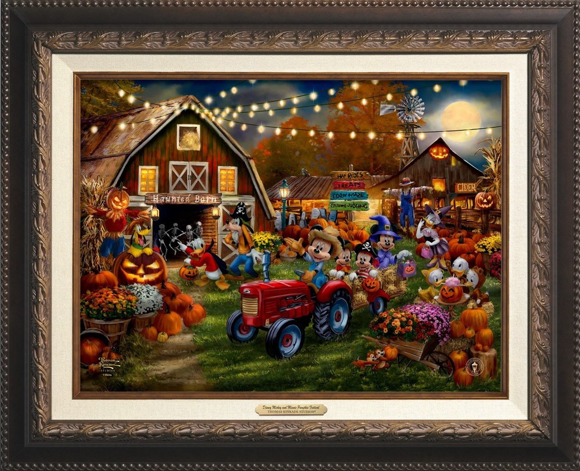 Exploring the Charm of Disney's Mickey and Minnie Pumpkin Festival Canvas Classics