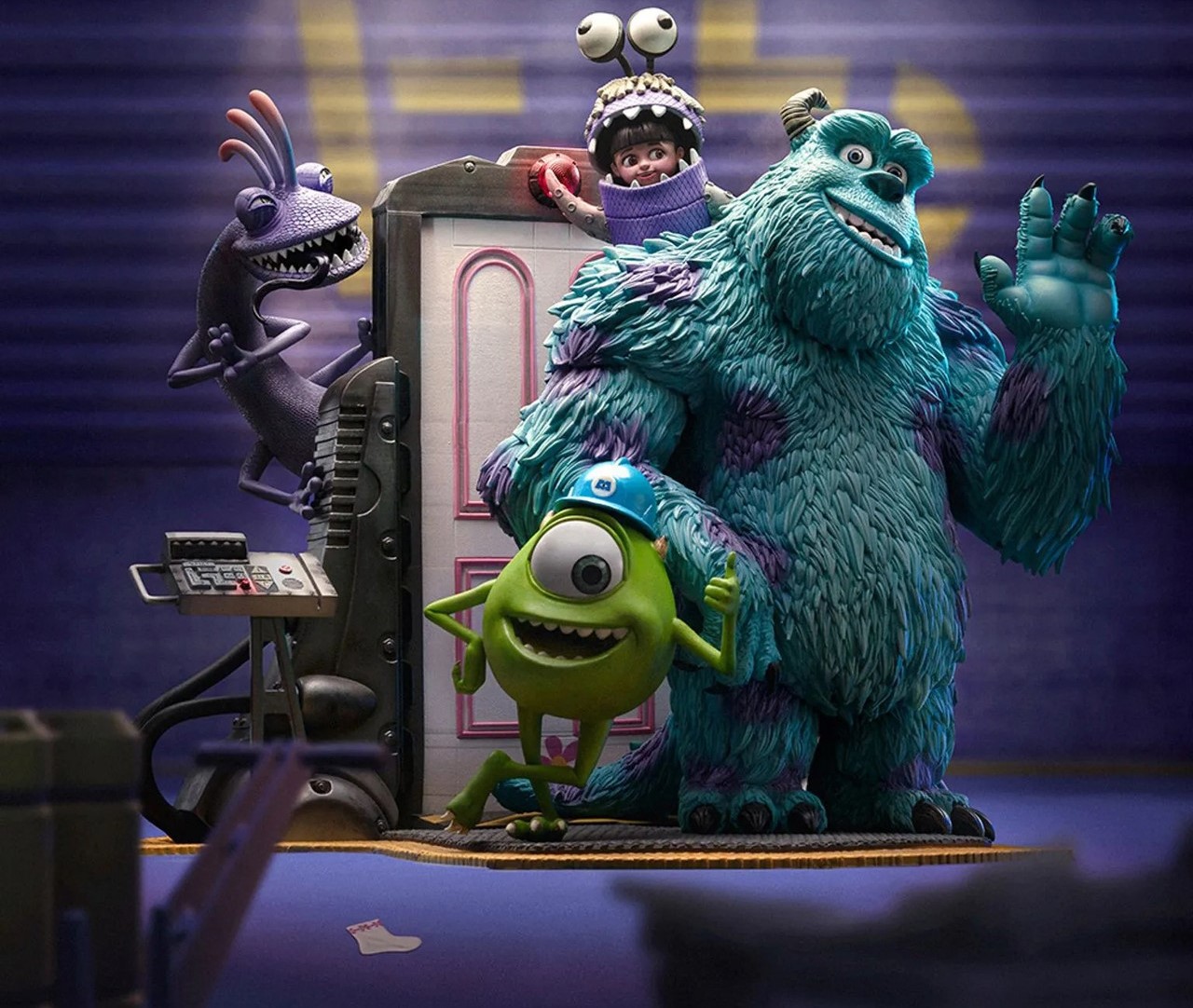 Disney Monsters Inc. Diorama Deluxe Art Scale Replica Commemorating Disney’s 100 years anniversary