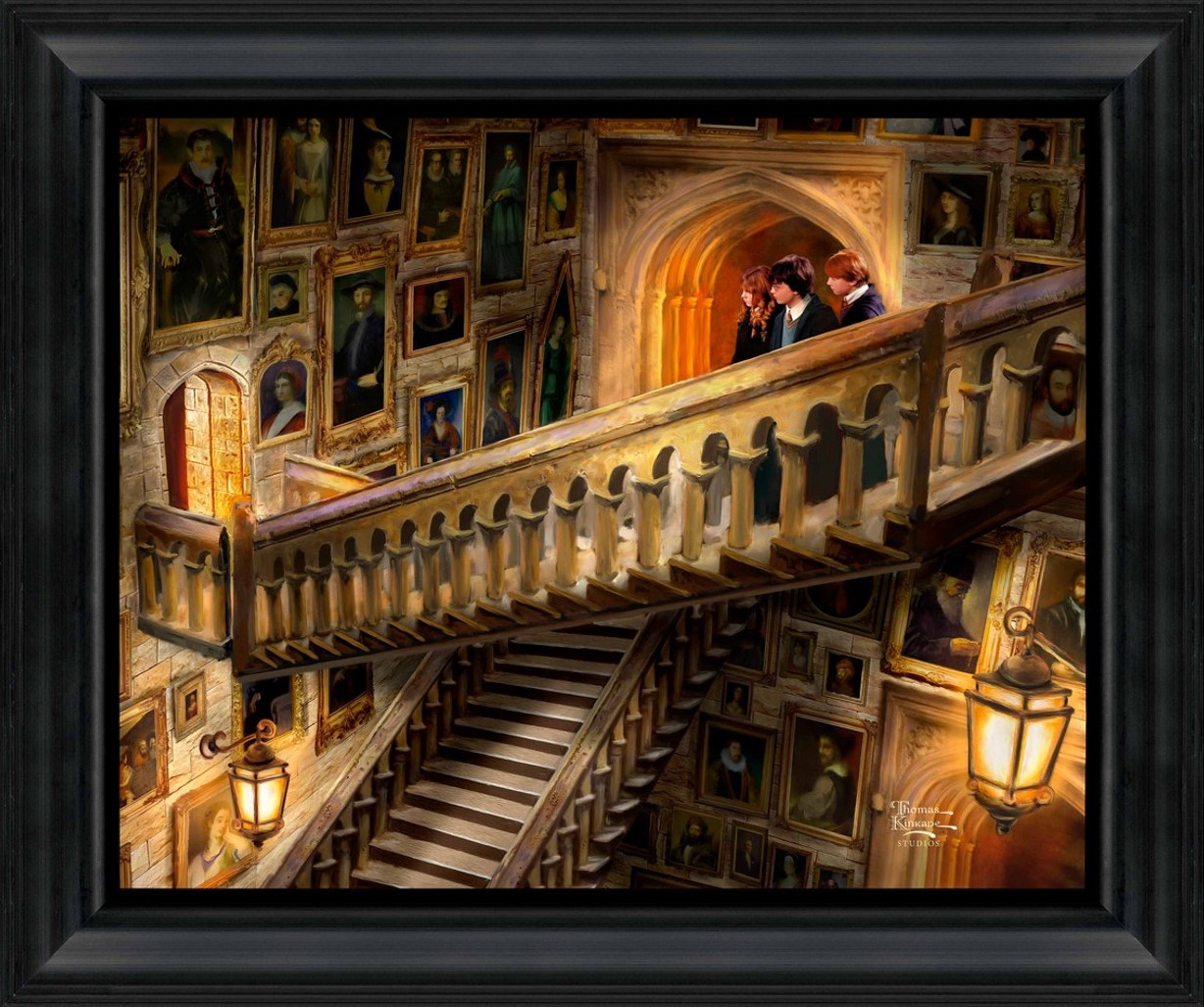 Step into the Magical World of Hogwarts with the Harry Potter Grand Staircase Brushstroke Vignette