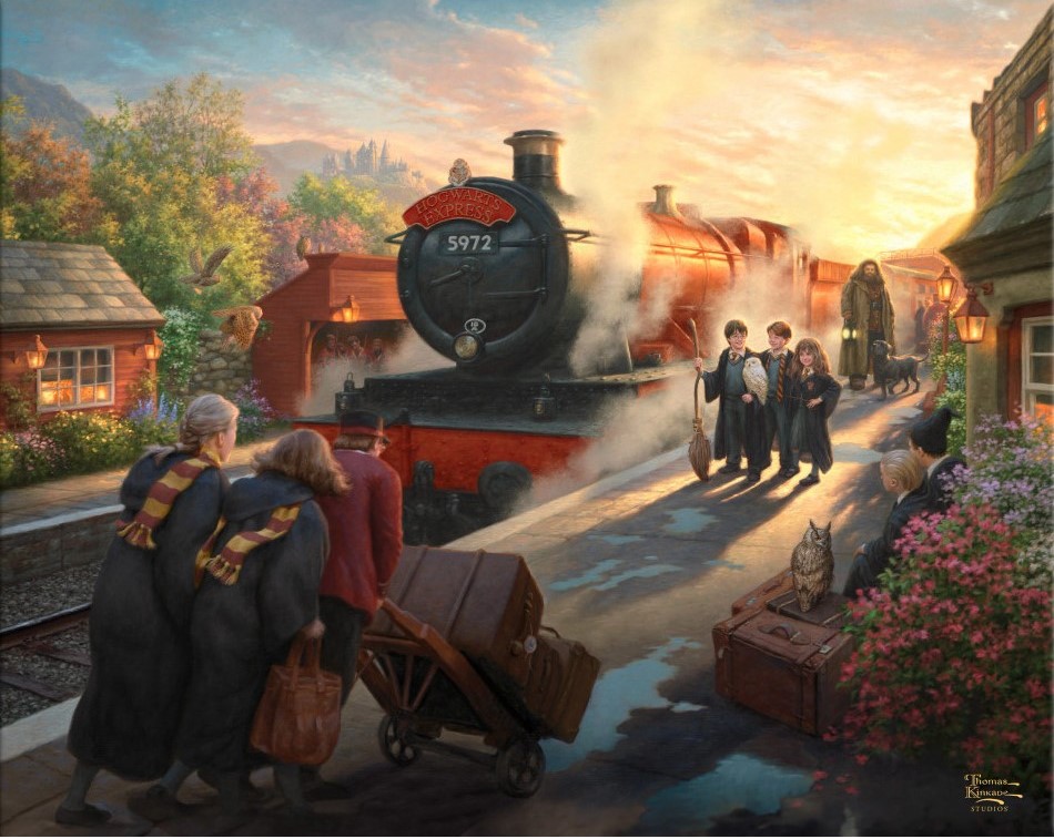 Harry Potter Hogwarts Express Gallery Wrapped Canvas by Thomas Kinkade