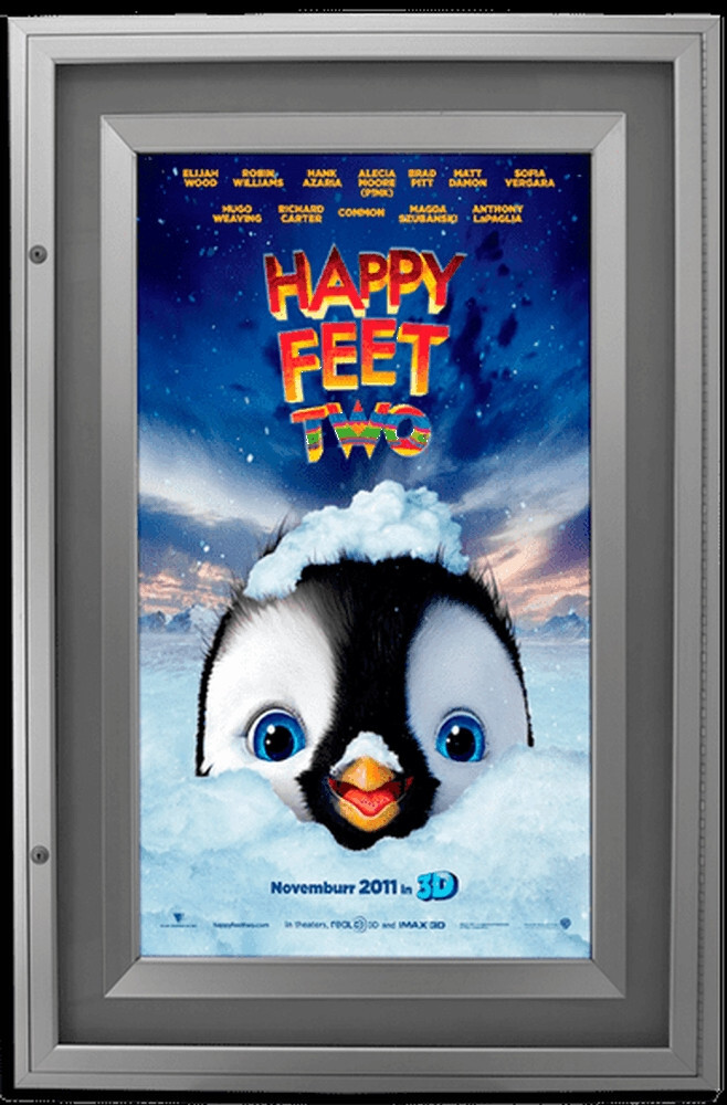 Showcase your 27" x 41" and 27" x 40" movie posters with brilliance using the Lumina Series Backlit Lockable Poster Case. Made in the USA, commercial-grade, weather-resistant, and perfect for theaters, home cinemas, and business signage.