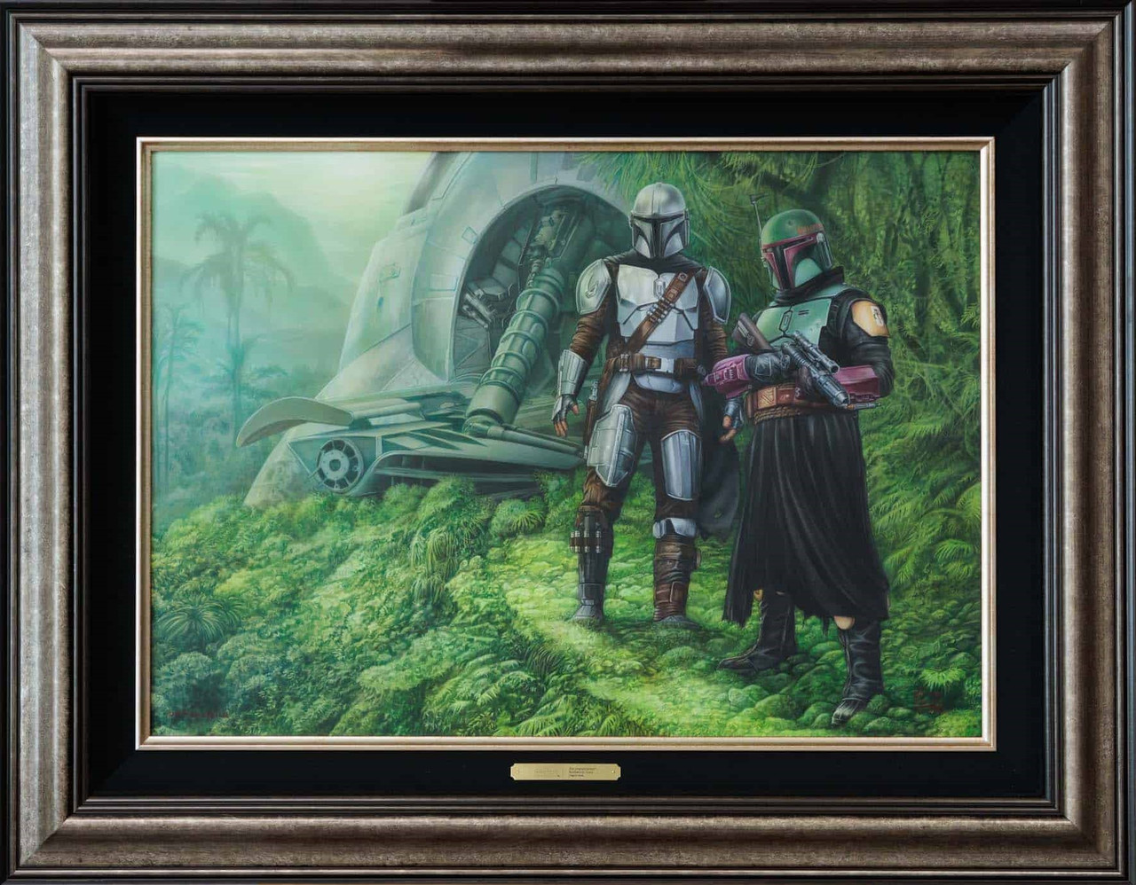 The Mandalorian™ A Welcome Sight by Thomas Kinkade Studios Framed Original Study Canvas