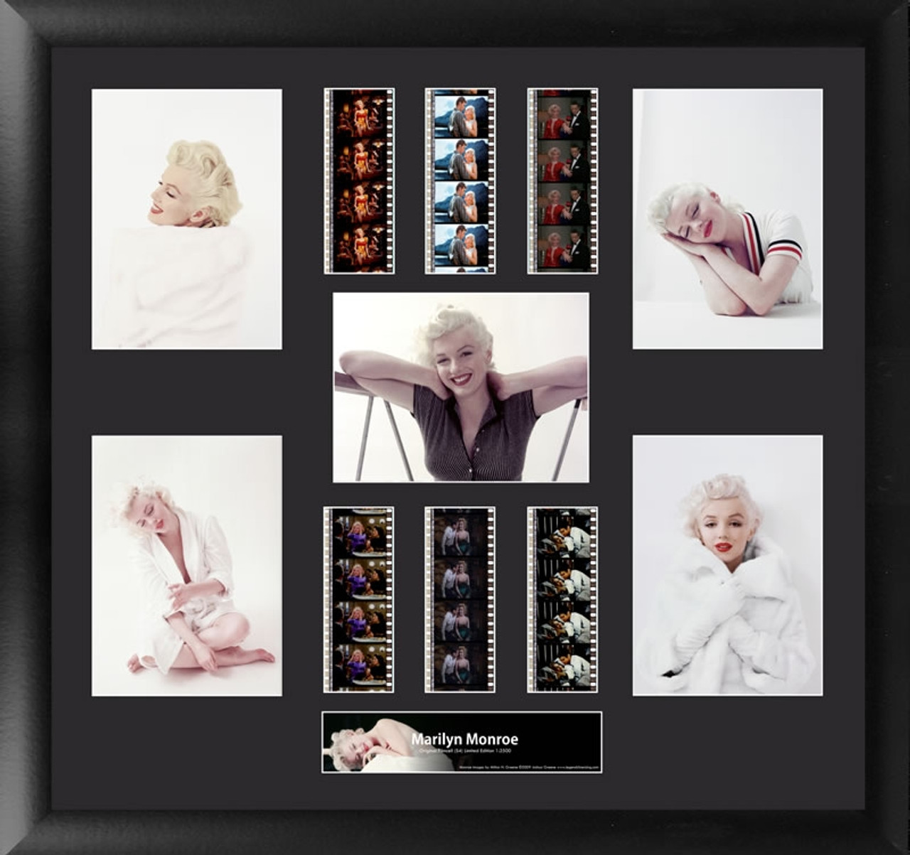 Marilyn Monroe Film Cell Montage Large Framed Display S4
