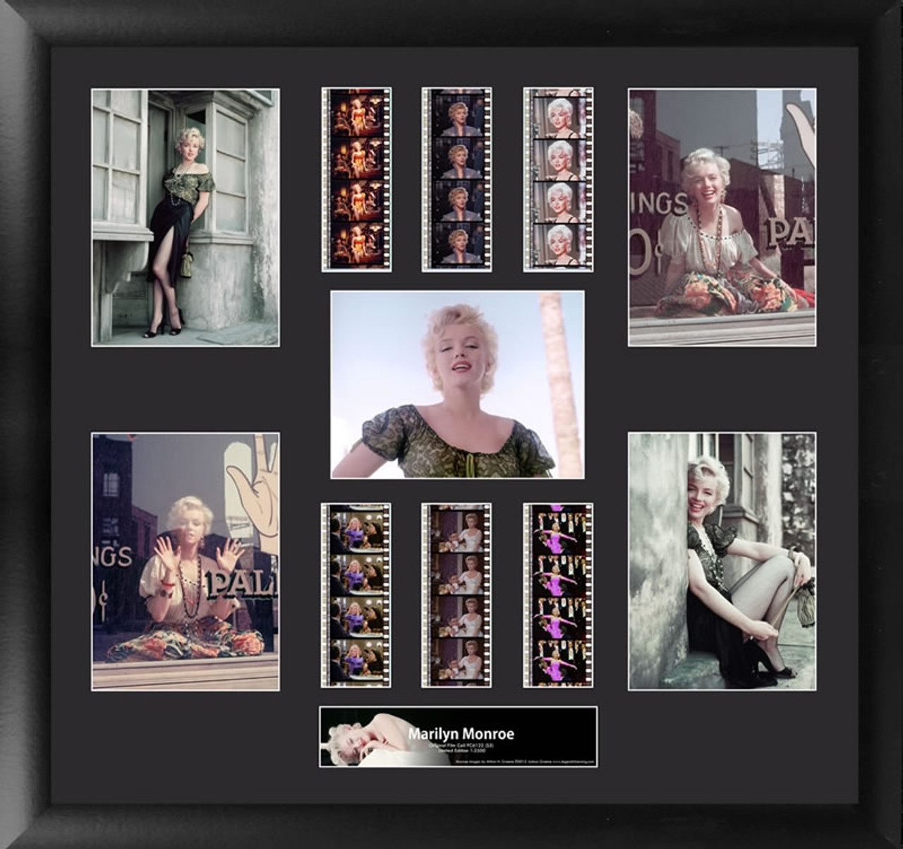  Marilyn Monroe Film Cell Montage Large Framed Display S5 