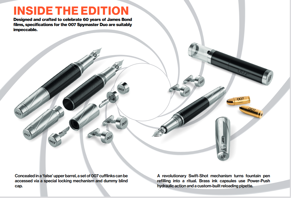 Montegrappa James Bond 007 Spymaster Duo Limited Edition Fountain Pen