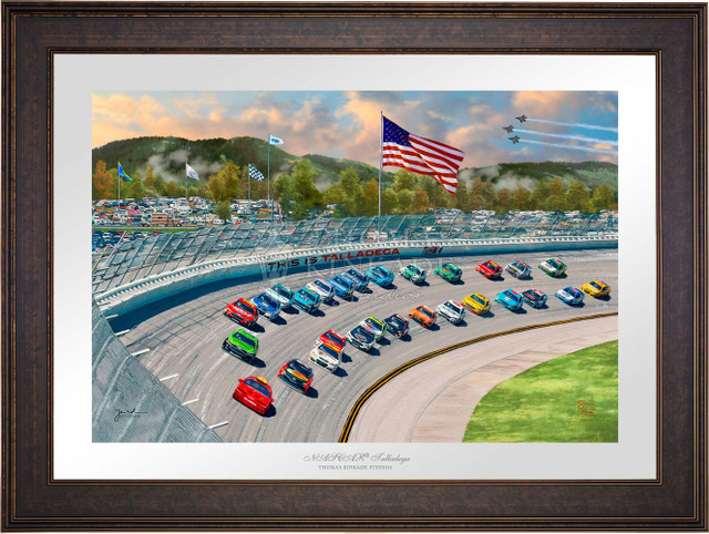 The Art of Speed NASCAR Talladega Limited Edition Paper By Thomas Kinkade Studios