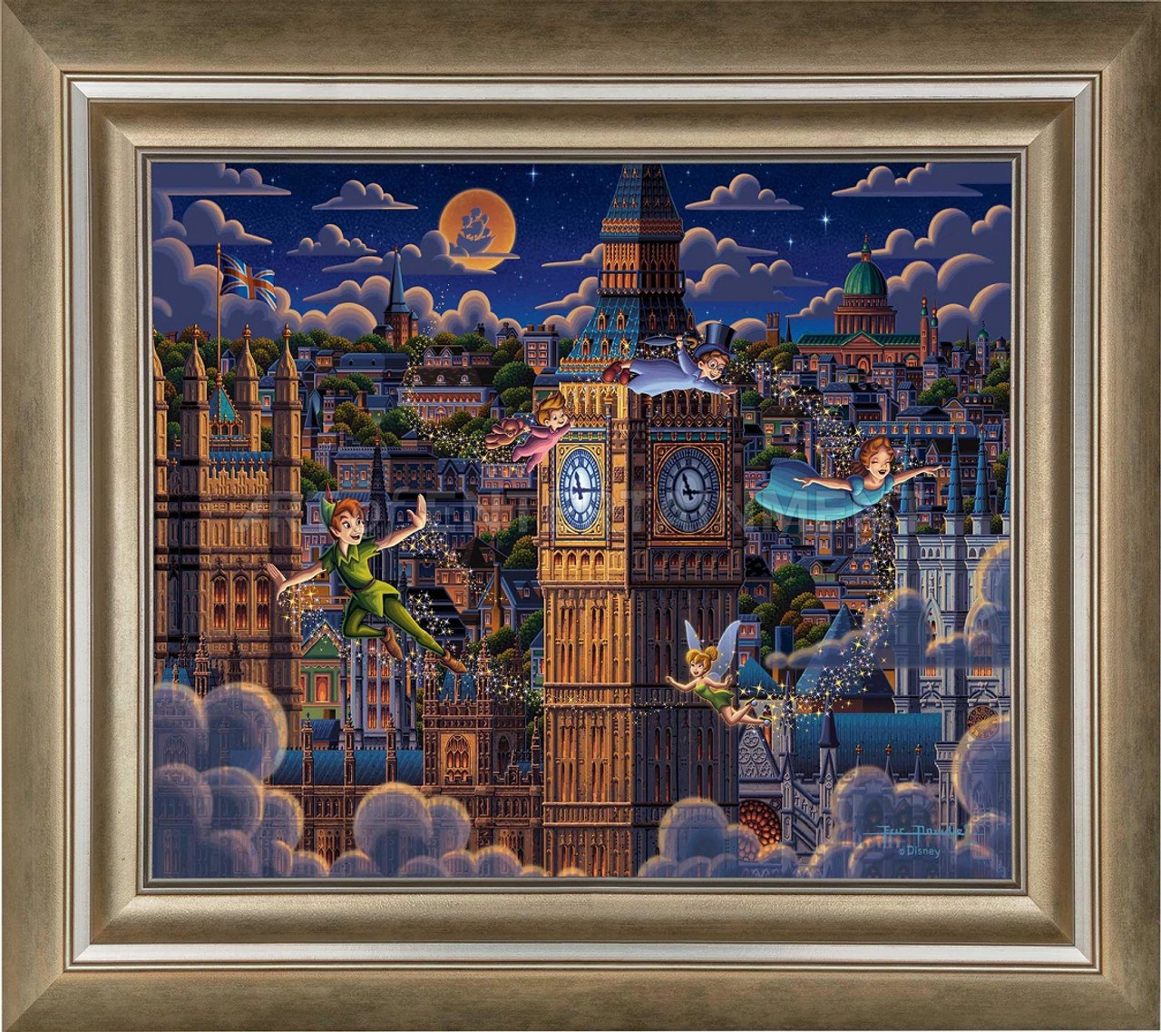 Disney Peter Pan Learning to Fly Limited Edition Canvas by Eric Dowdle