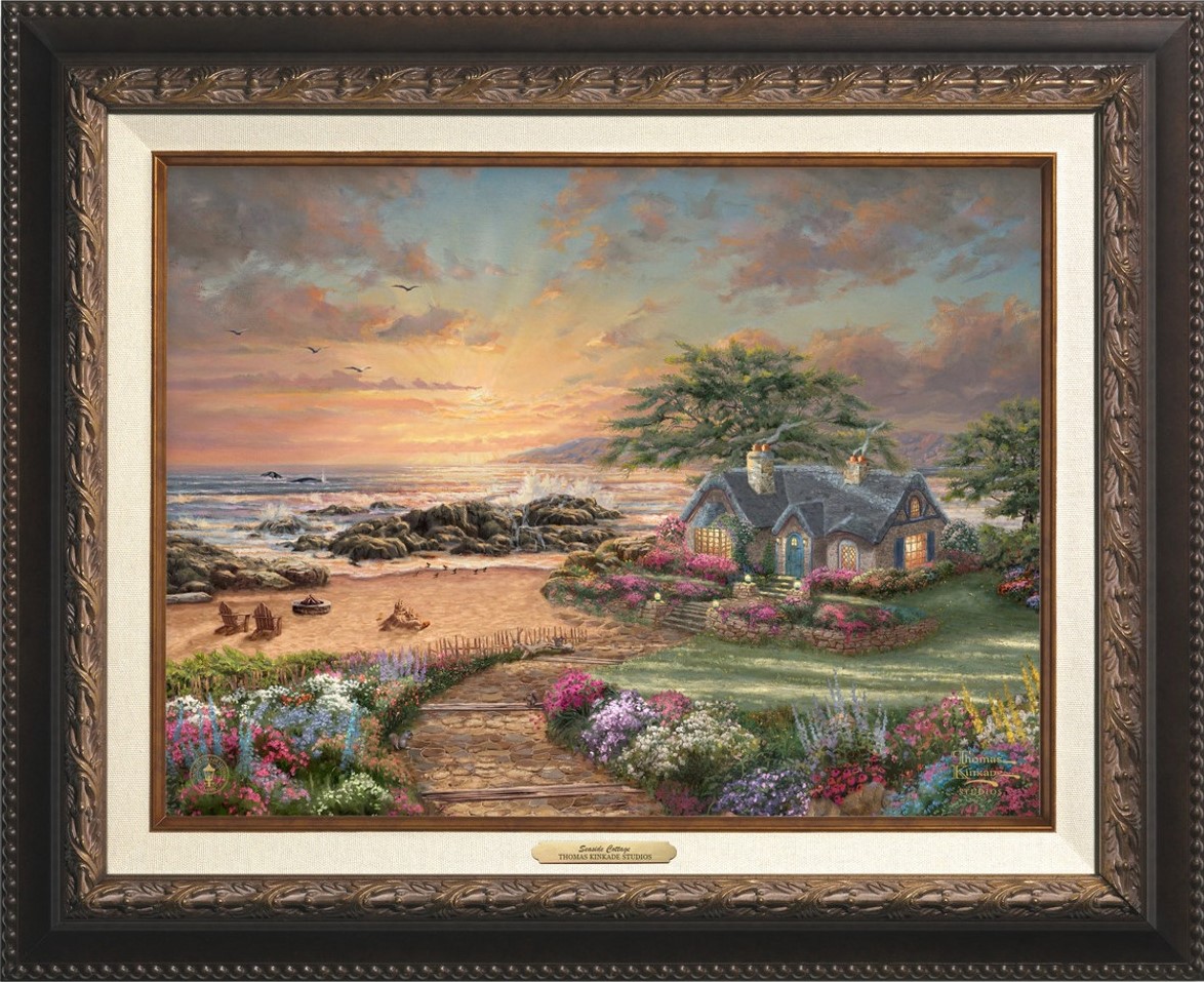 Seaside Cottage Canvas Classics By Thomas Kinkade Studios