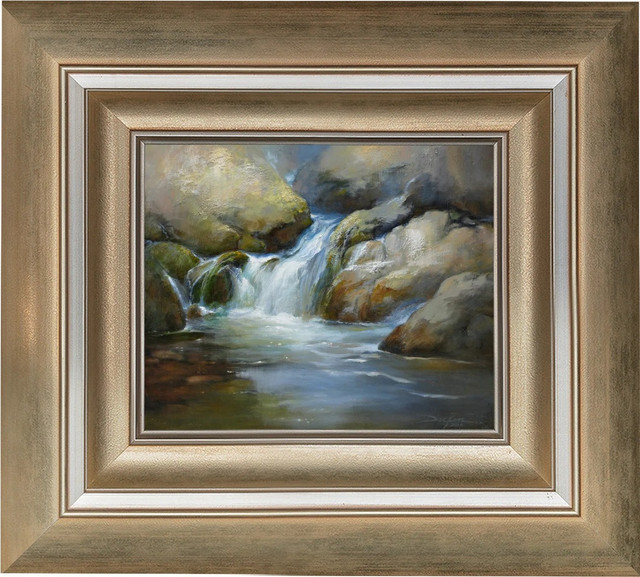 Silent Waters Framed Original Painting on Canvas 