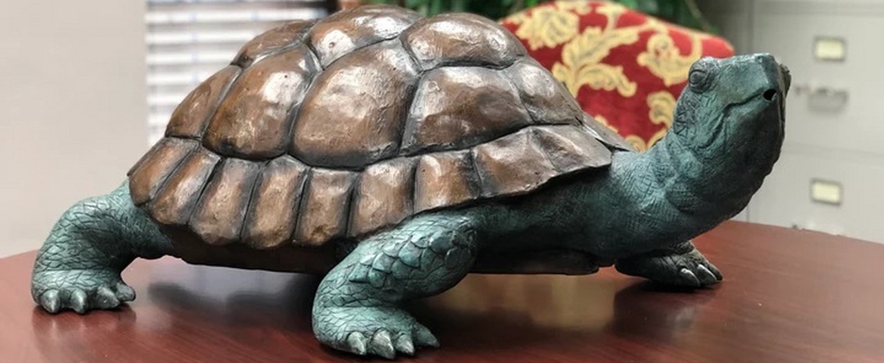 The Bronze Small Turtle Fountain Sculpture is A Versatile Delight