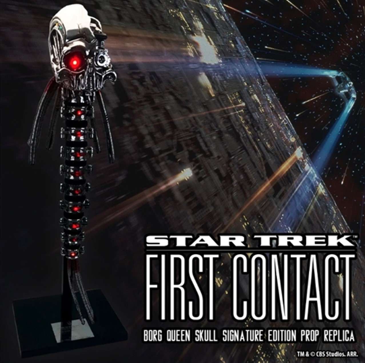 Star Trek First Contact Borg Queen Skull Signature Edition Prop Replica