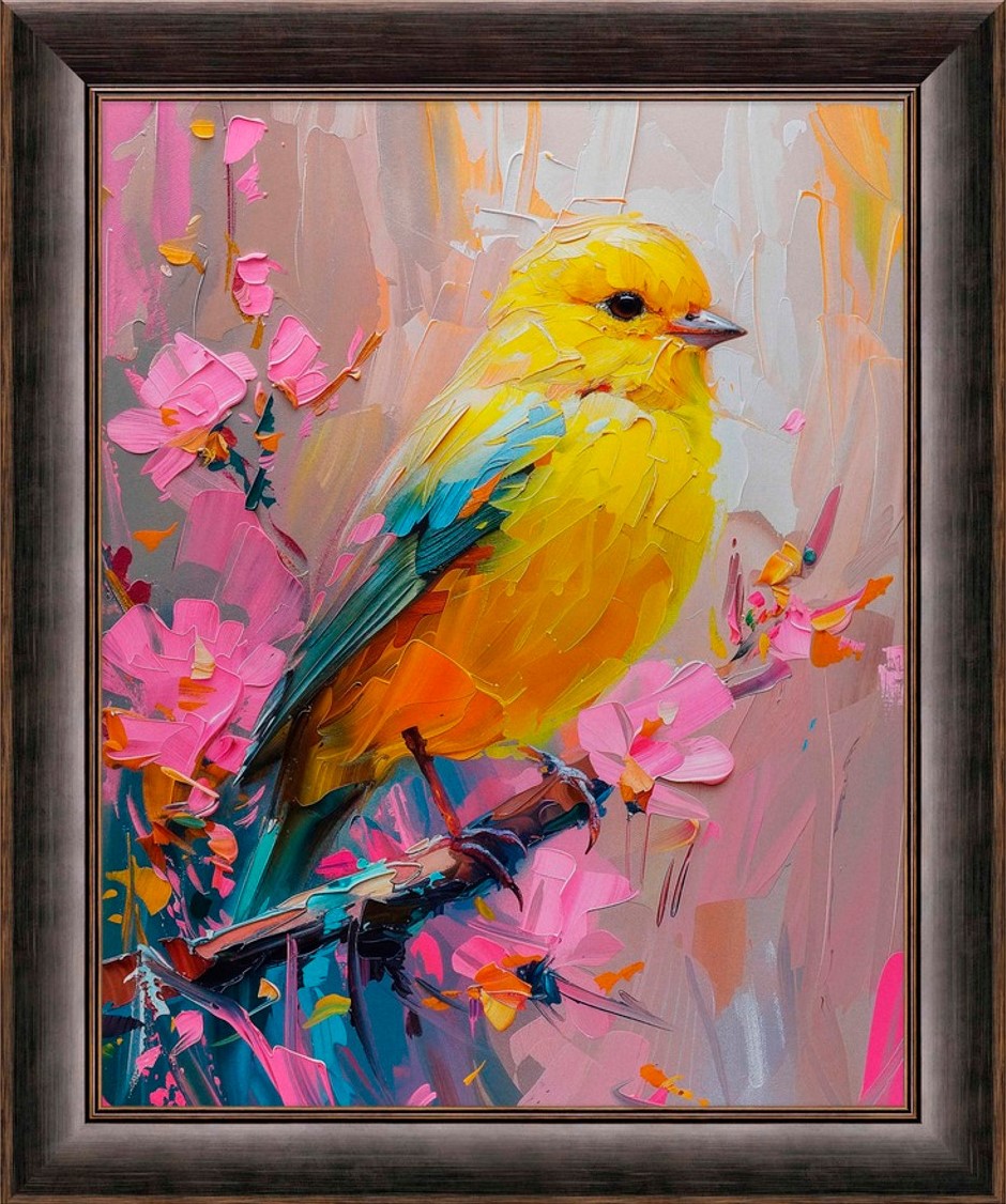 Sunlit Song Warbler Limited Edition Canvas