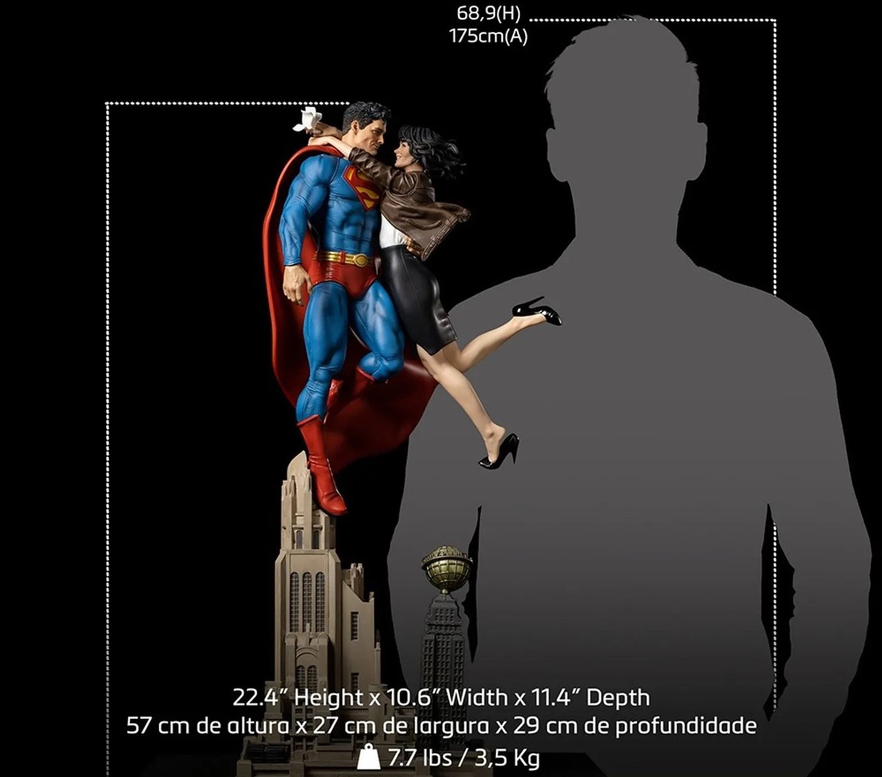 Superman and Lois Lane DC Comics Diorama 1/6 Scale Replica Statue