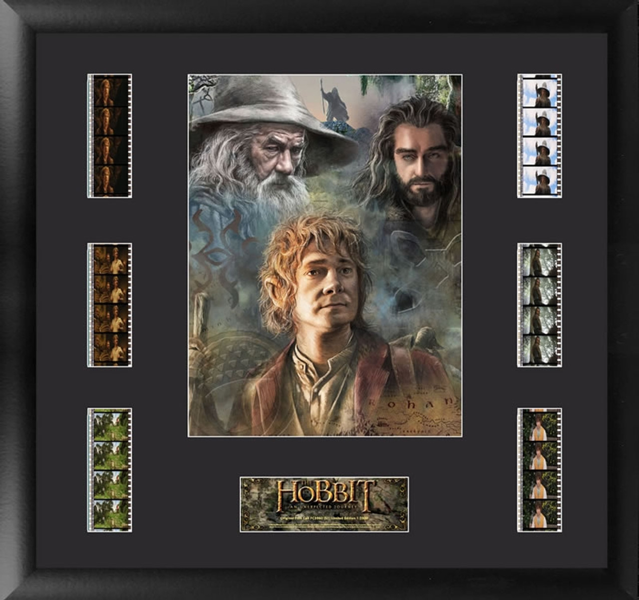 The Hobbit An Unexpected Journey Film Cell Montage Series 1 Large Framed Display