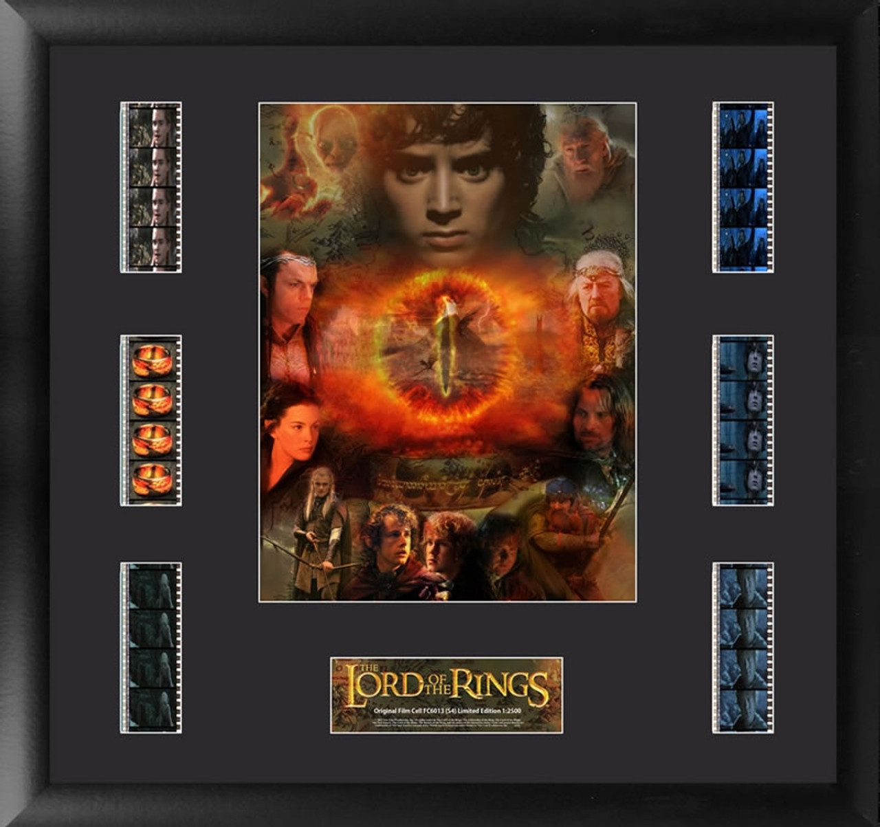 Lord of the Rings Film Cell Montage Large Framed Mixed Display S4