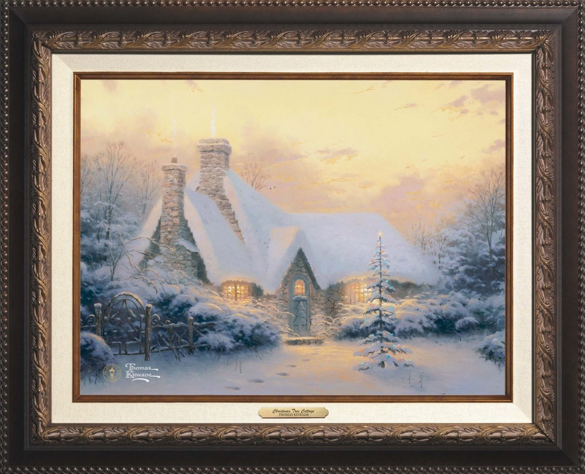 Christmas Tree Cottage Canvas Classics By Thomas Kinkade Studios 