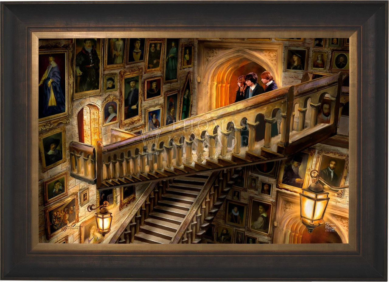 Harry Potter Grand Staircase Limited Edition Canvas Thomas Kinkade Studios