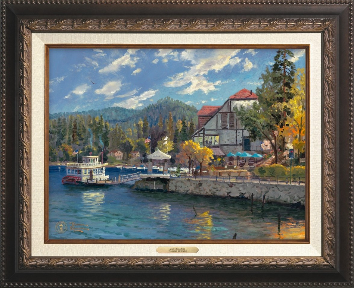 Thomas Kinkade Studios Lake Arrowhead Canvas Classics