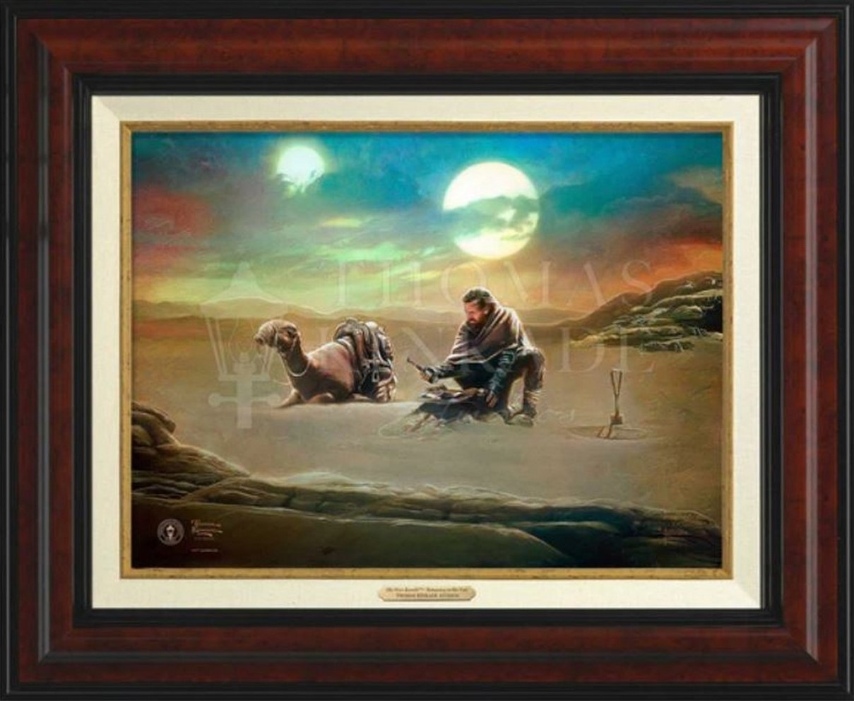 Thomas Kinkade Studios Obi-Wan Kenobi Returning to His Past Canvas Classics