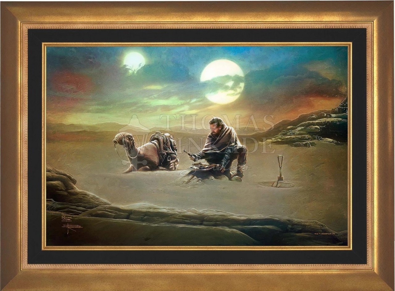 Obi-Wan Kenobi Returning to His Past Limited Edition Canvas By Thomas Kinkade Studios