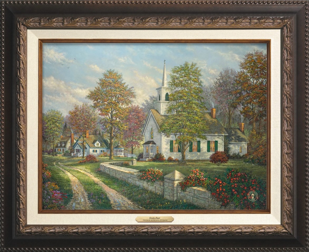 The Enchantment of "Serenity Chapel" by Thomas Kinkade Studios