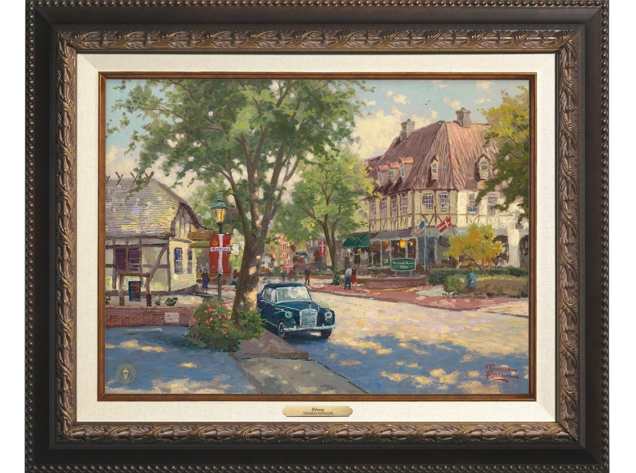 Exploring the Charm of Solvang California through Thomas Kinkade's Canvas Classics