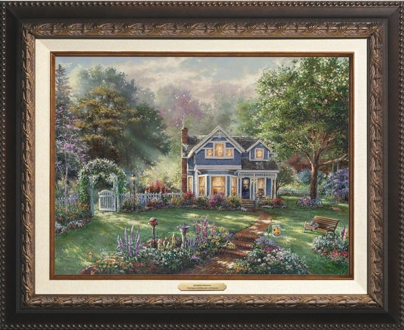Studios Springtime Memories Canvas Classics By Thomas Kinkade Studios 