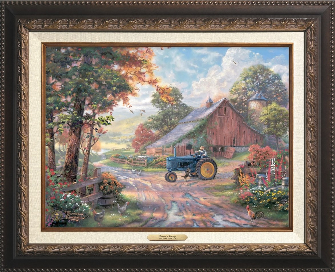 Experience Rural America with Thomas Kinkade's Summer's Heritage Canvas Classics