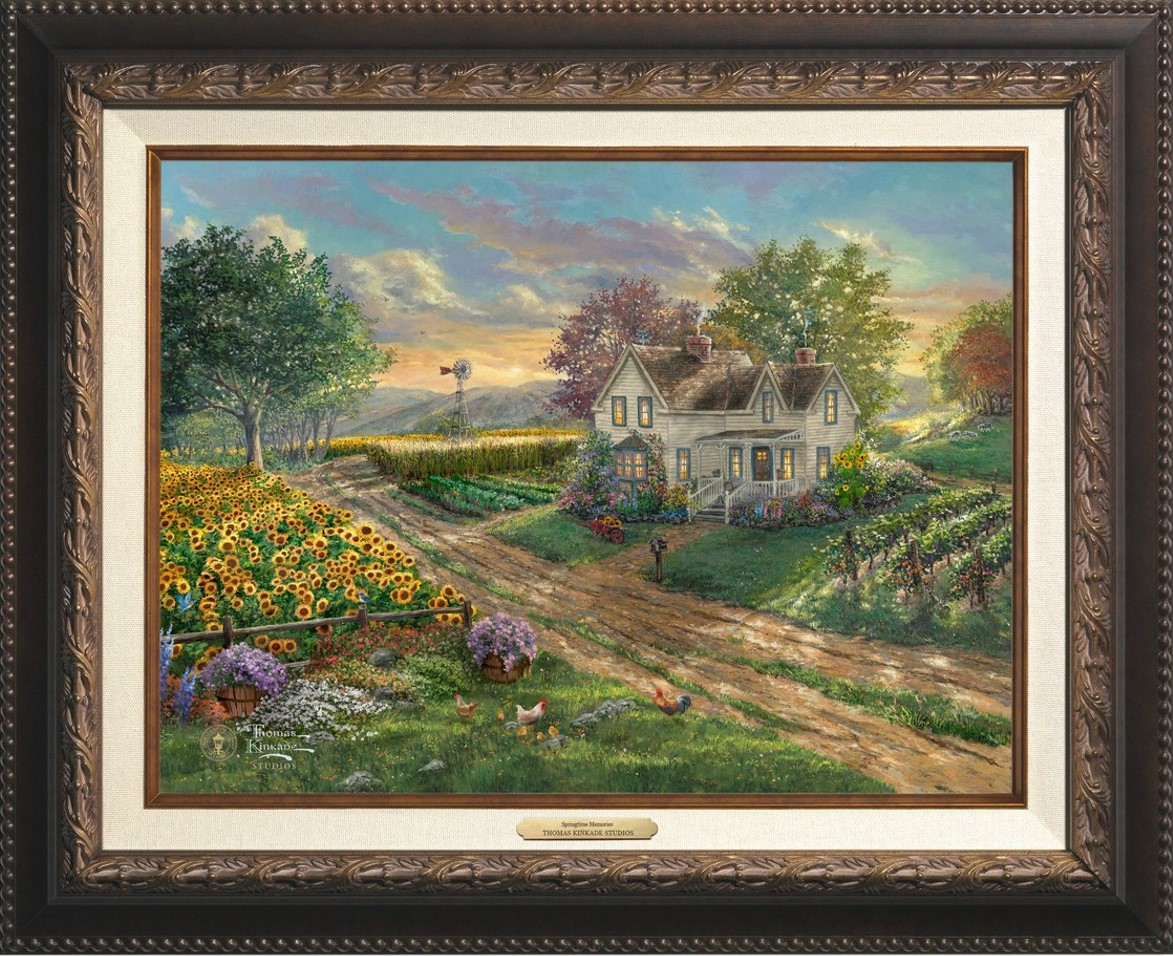  Sunflower Fields Canvas Classics By Thomas Kinkade Studios