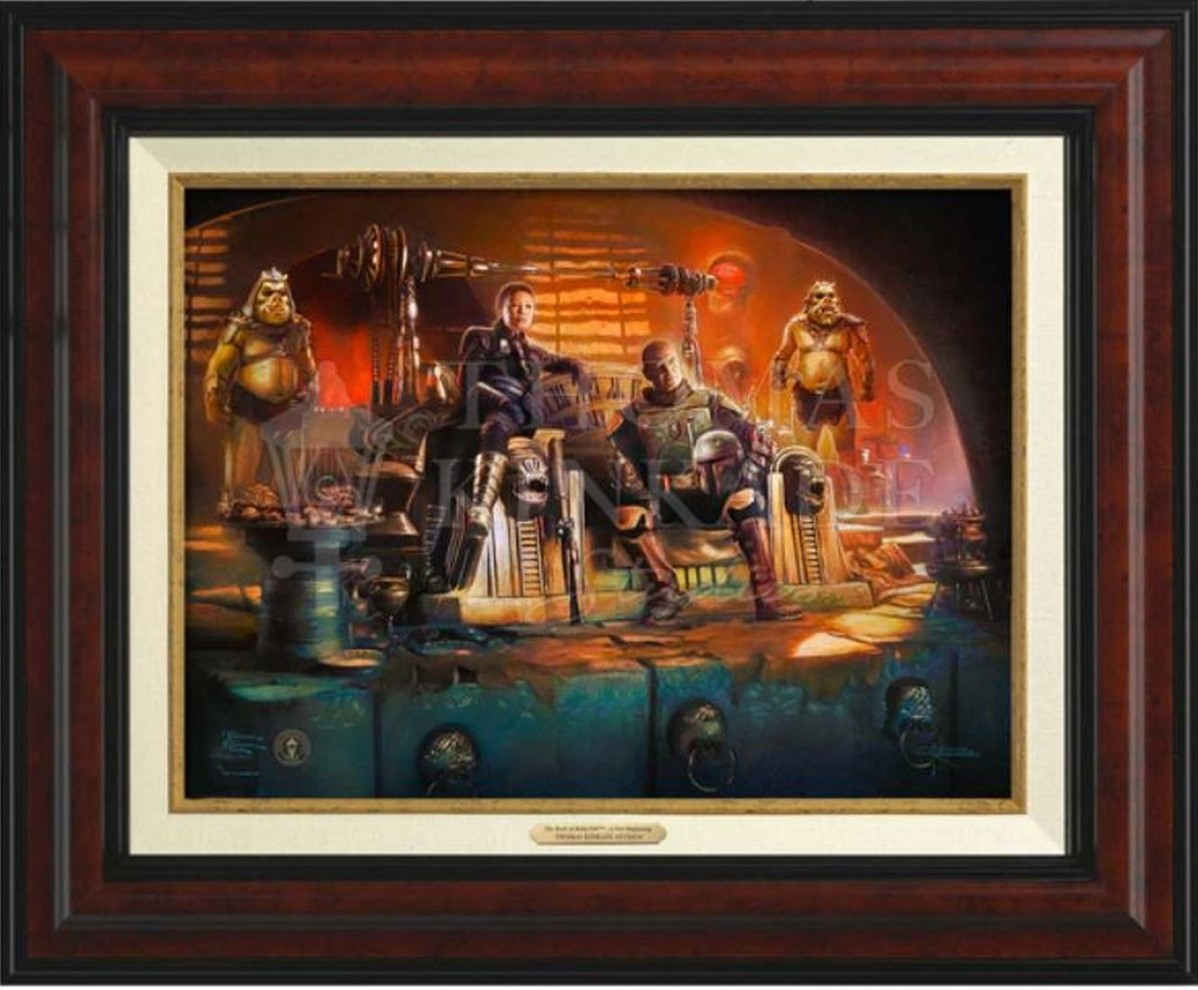 Thomas Kinkade Studios The Book of Boba Fett A New Beginning Canvas Classics