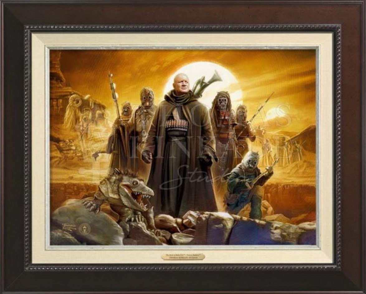 Thomas Kinkade Studios Boba Fett Tusken Raiders Canvas Classics